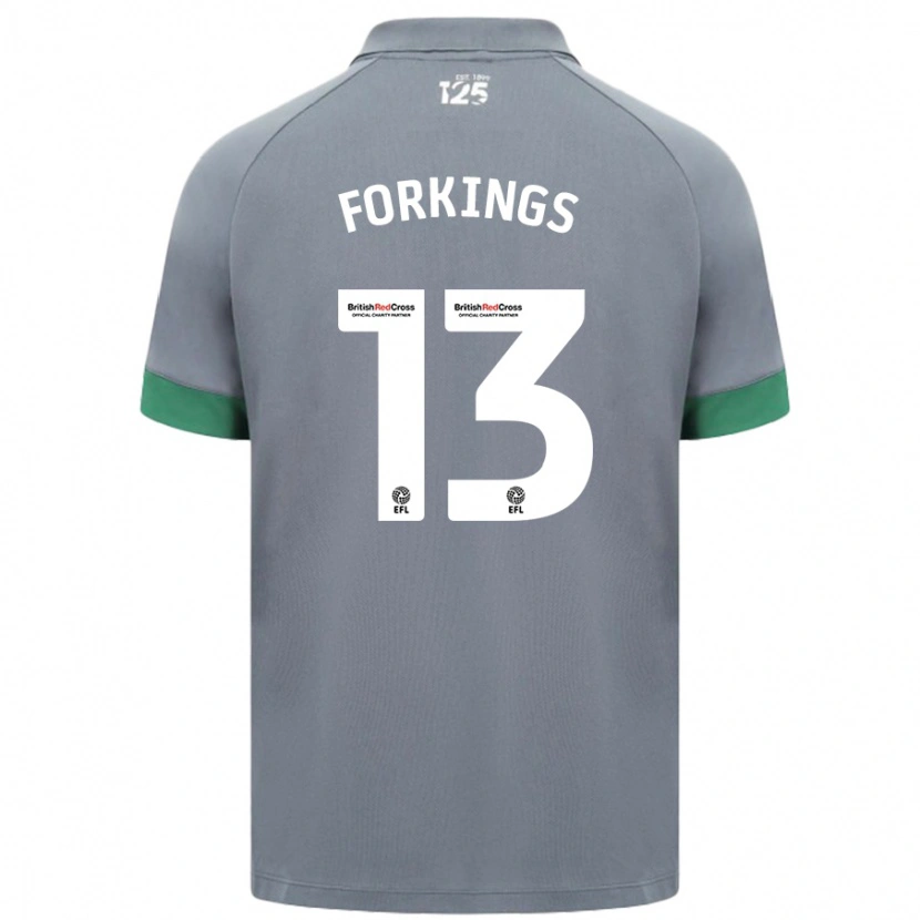 Danxen Donna Maglia Amelia Forkings #13 Grigio Scuro Kit Gara Away 2024/25 Maglietta
