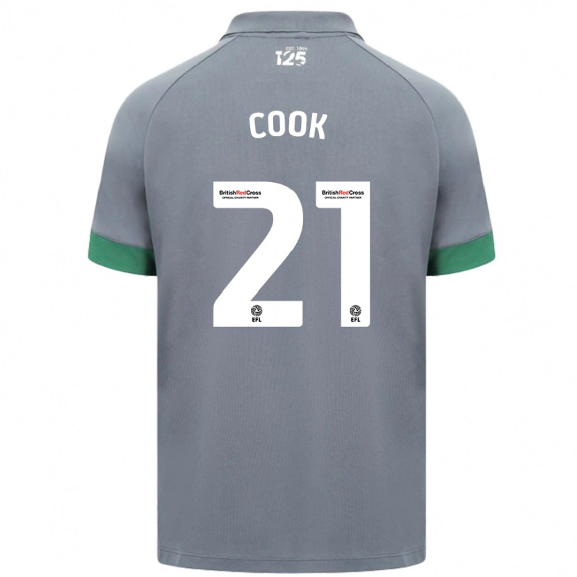 Danxen Donna Maglia Mikayla Cook #21 Grigio Scuro Kit Gara Away 2024/25 Maglietta