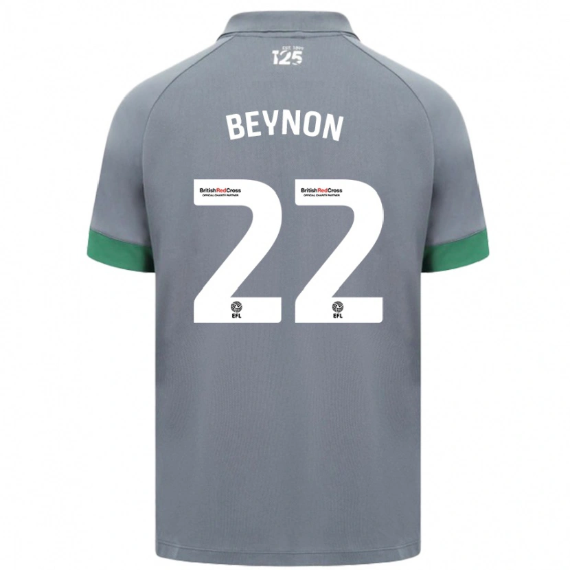 Danxen Donna Maglia Emma Beynon #22 Grigio Scuro Kit Gara Away 2024/25 Maglietta