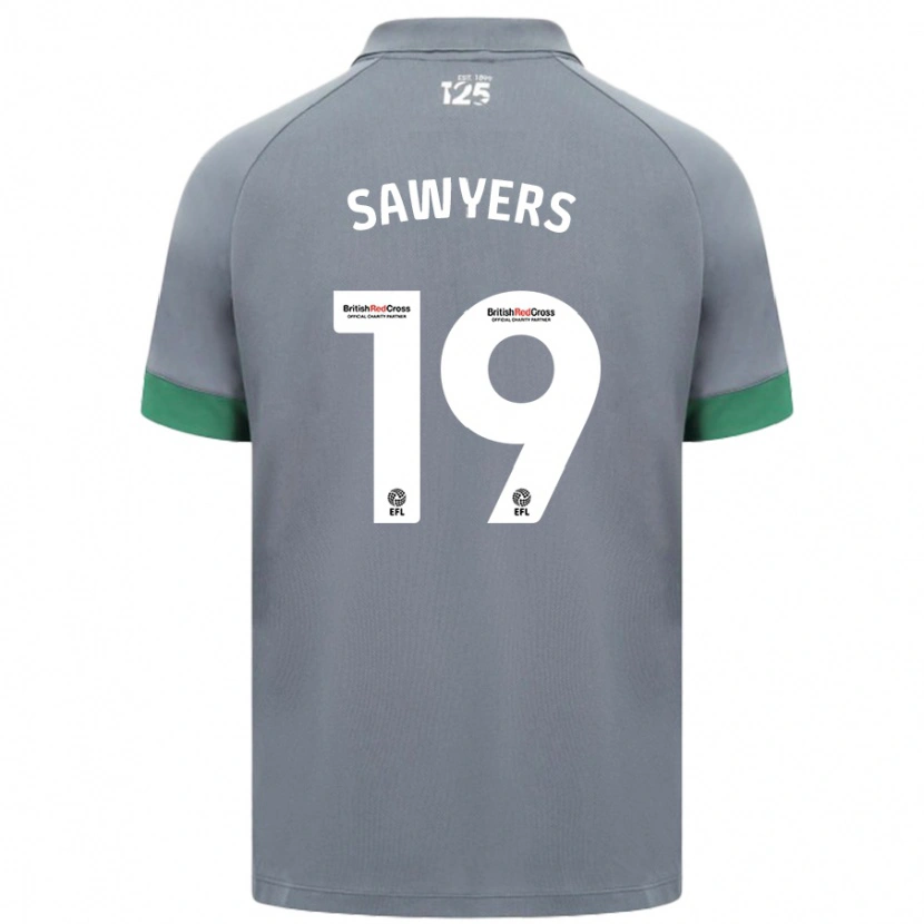 Danxen Donna Maglia Romaine Sawyers #19 Grigio Scuro Kit Gara Away 2024/25 Maglietta