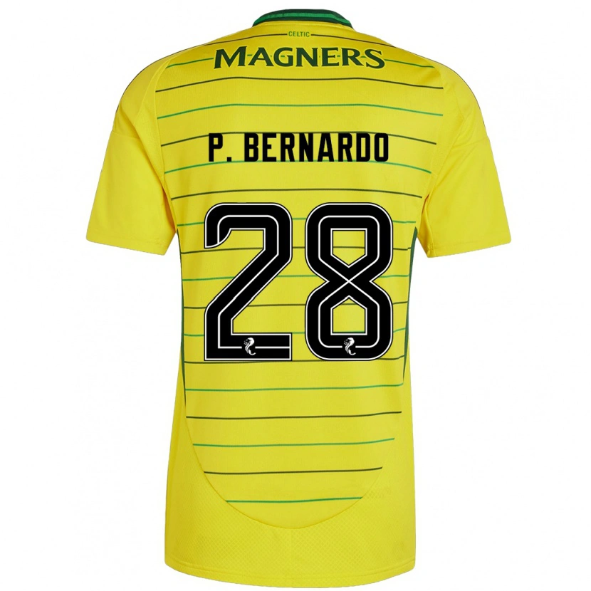 Danxen Donna Maglia Paulo Bernardo #28 Giallo Kit Gara Away 2024/25 Maglietta