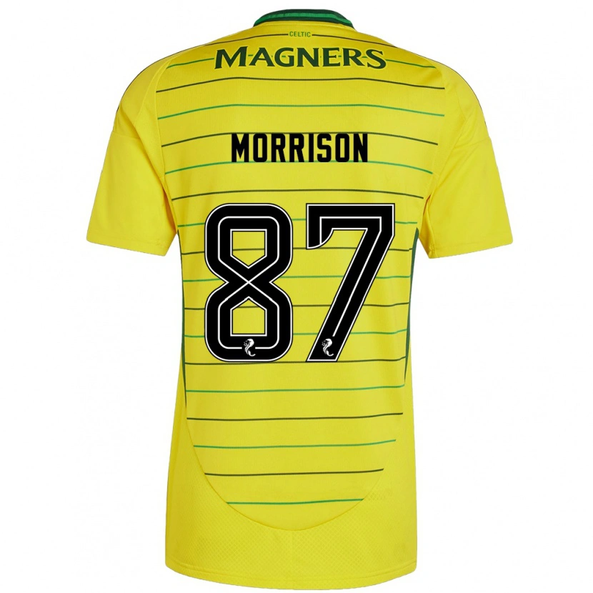 Danxen Donna Maglia Joe Morrison #87 Giallo Kit Gara Away 2024/25 Maglietta