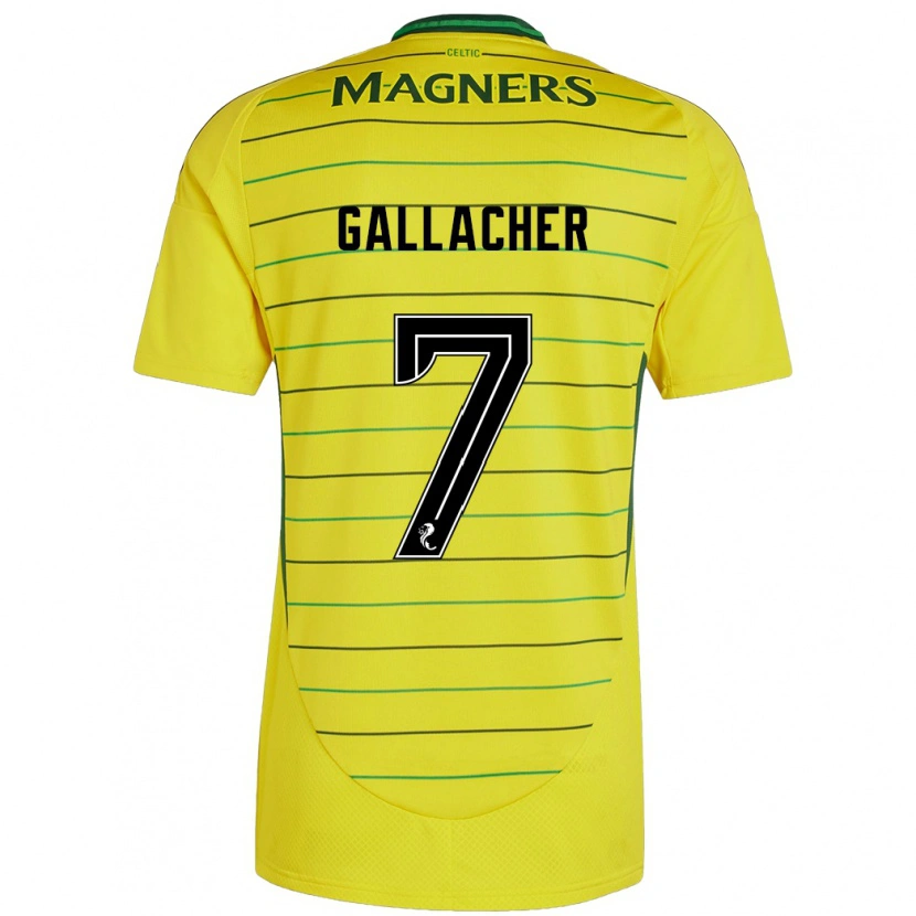 Danxen Donna Maglia Amy Gallacher #7 Giallo Kit Gara Away 2024/25 Maglietta