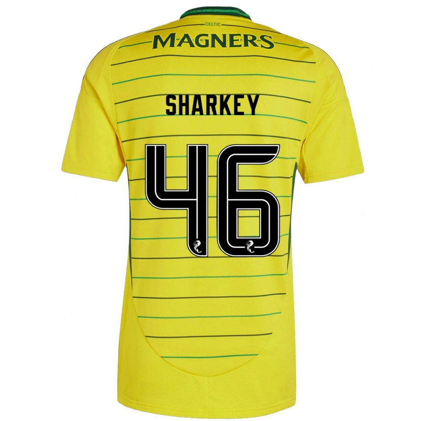 Danxen Donna Maglia Amy Sharkey #46 Giallo Kit Gara Away 2024/25 Maglietta