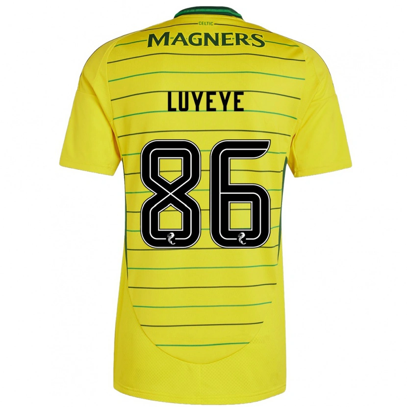 Danxen Donna Maglia Benny-Jackson Luyeye #86 Giallo Kit Gara Away 2024/25 Maglietta