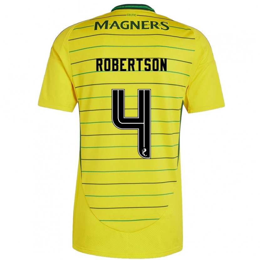 Danxen Donna Maglia Lisa Robertson #4 Giallo Kit Gara Away 2024/25 Maglietta
