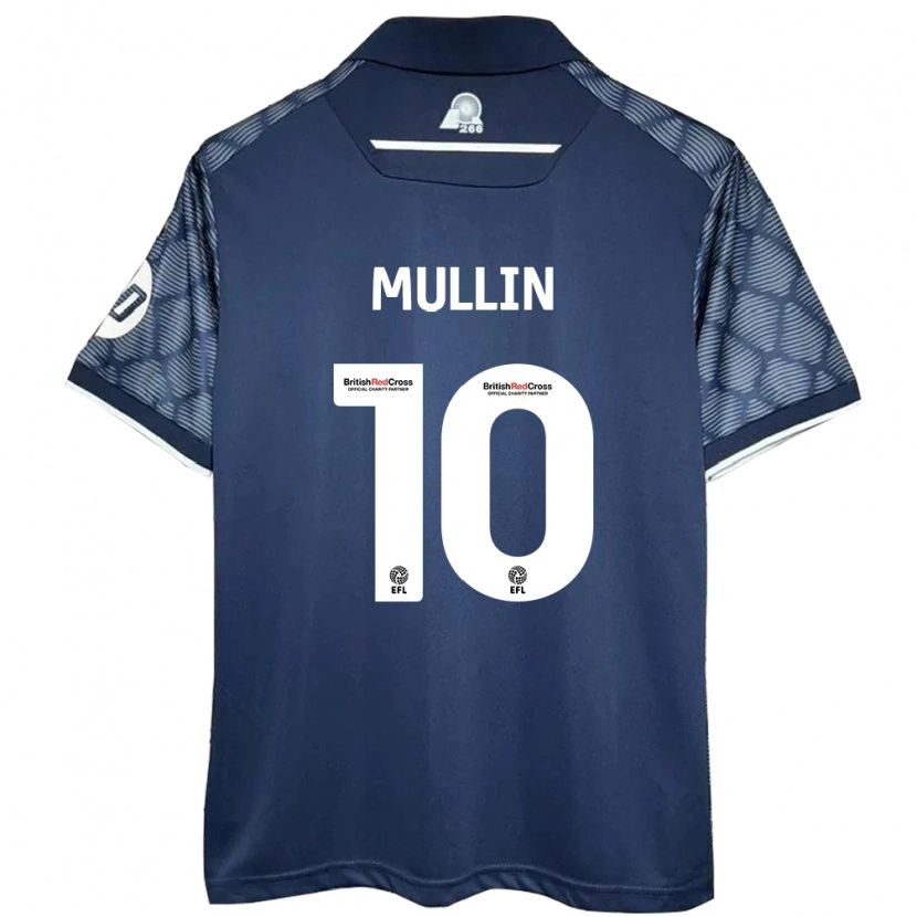 Danxen Donna Maglia Paul Mullin #10 Nero Kit Gara Away 2024/25 Maglietta