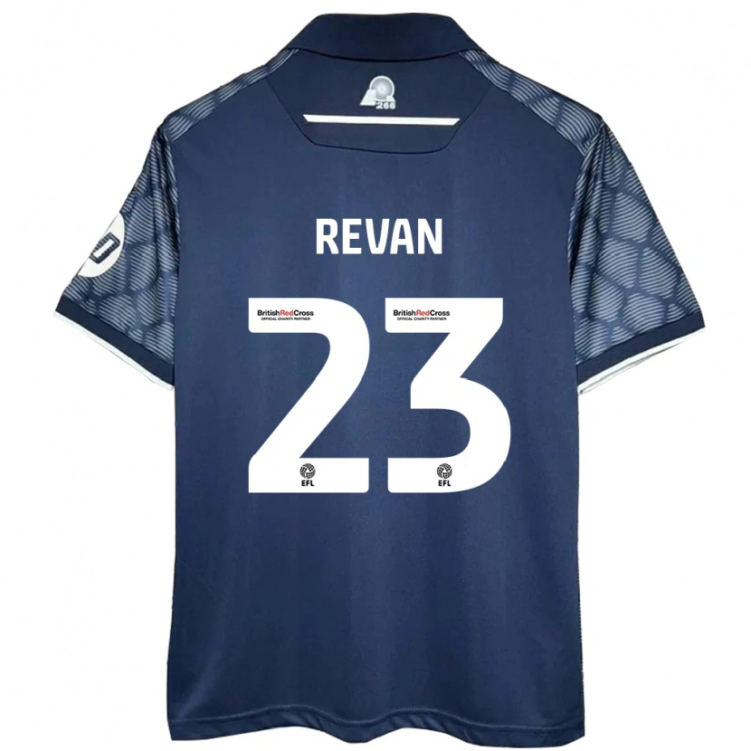 Danxen Donna Maglia Sebastian Revan #23 Nero Kit Gara Away 2024/25 Maglietta