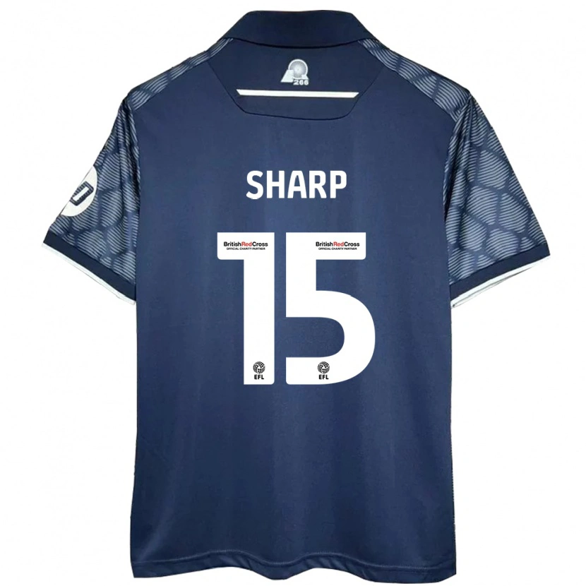 Danxen Donna Maglia Katie Sharp #15 Nero Kit Gara Away 2024/25 Maglietta