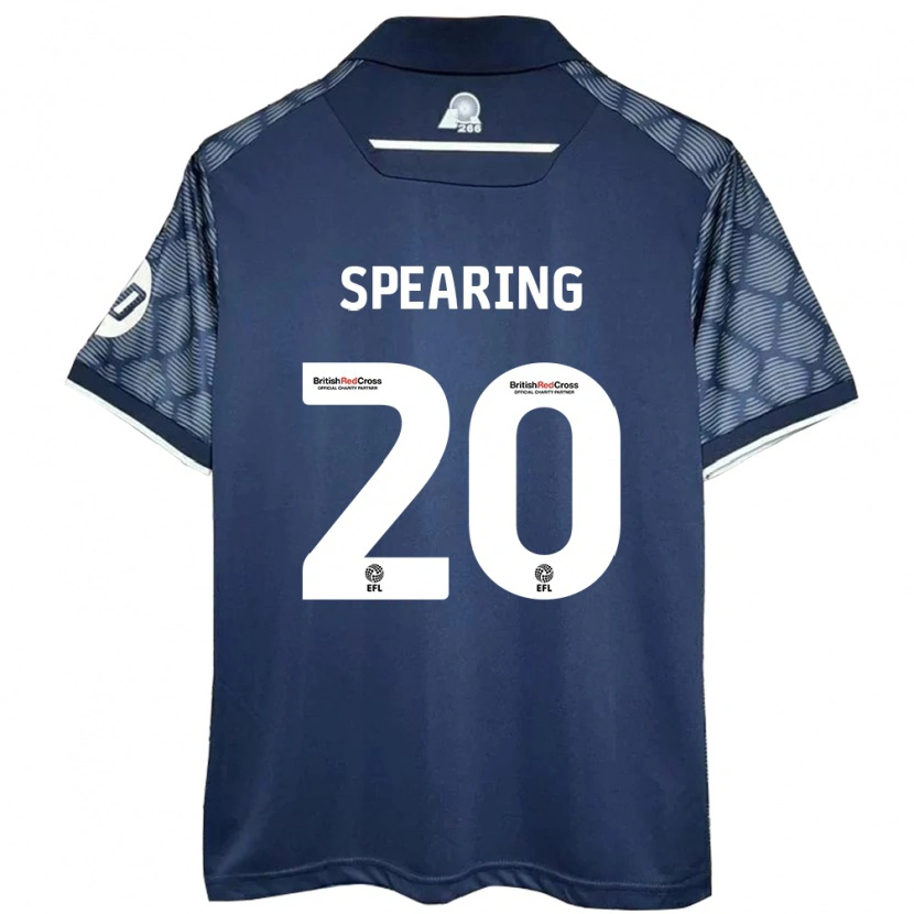 Danxen Donna Maglia Natasha Spearing #20 Nero Kit Gara Away 2024/25 Maglietta