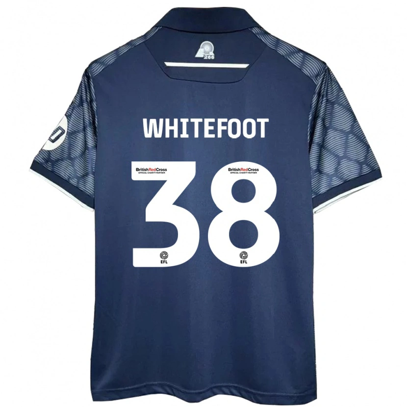 Danxen Donna Maglia Lily Whitefoot #38 Nero Kit Gara Away 2024/25 Maglietta