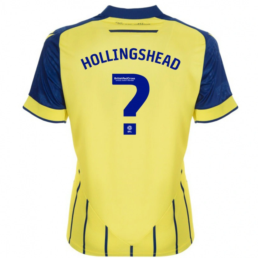 Danxen Donna Maglia Ronnie Hollingshead #0 Giallo Blu Kit Gara Away 2024/25 Maglietta