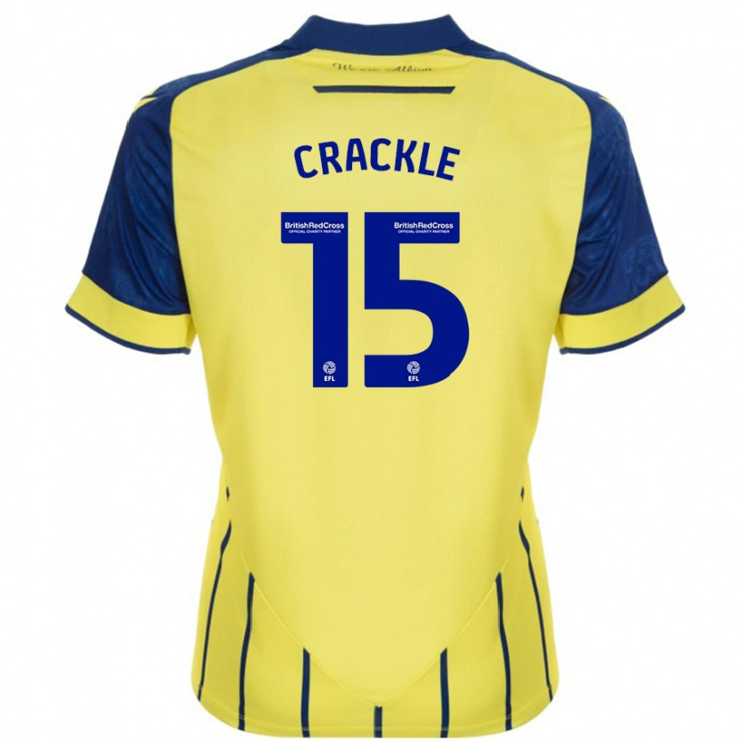 Danxen Donna Maglia Hayley Crackle #15 Giallo Blu Kit Gara Away 2024/25 Maglietta
