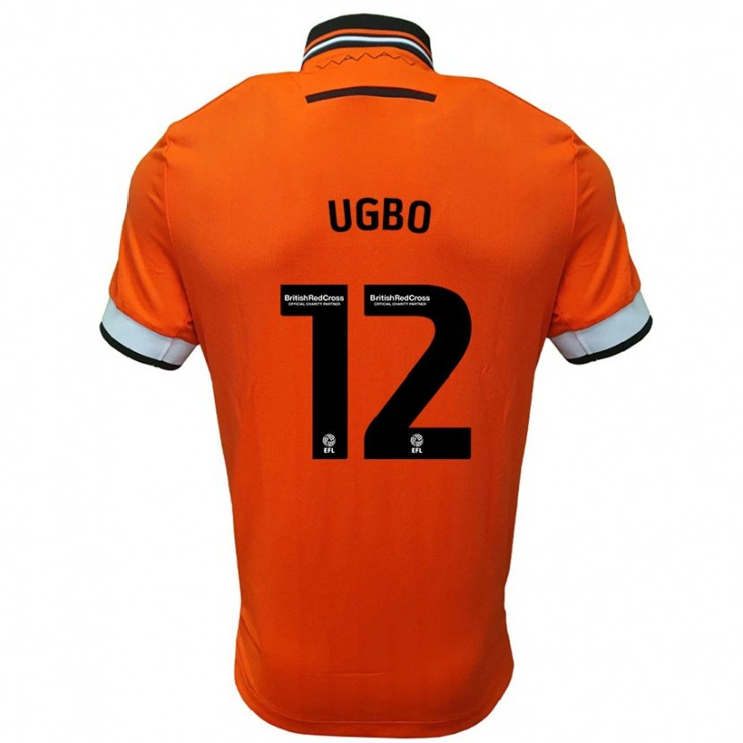 Danxen Donna Maglia Iké Ugbo #12 Arancione Bianco Kit Gara Away 2024/25 Maglietta