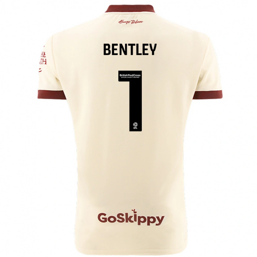 Danxen Donna Maglia Fran Bentley #1 Crema Bianco Kit Gara Away 2024/25 Maglietta