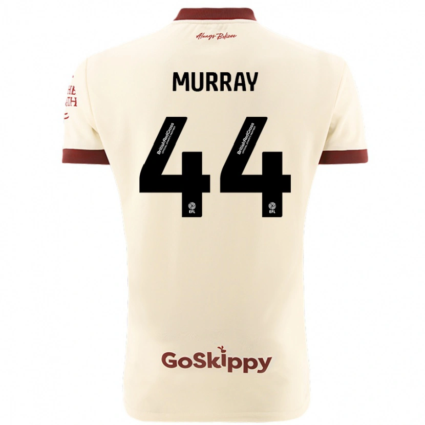 Danxen Donna Maglia Satara Murray #44 Crema Bianco Kit Gara Away 2024/25 Maglietta