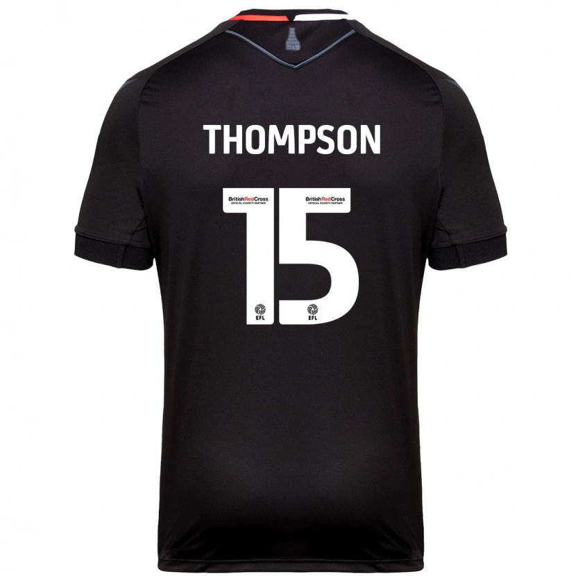 Danxen Donna Maglia Jordan Thompson #15 Nero Kit Gara Away 2024/25 Maglietta