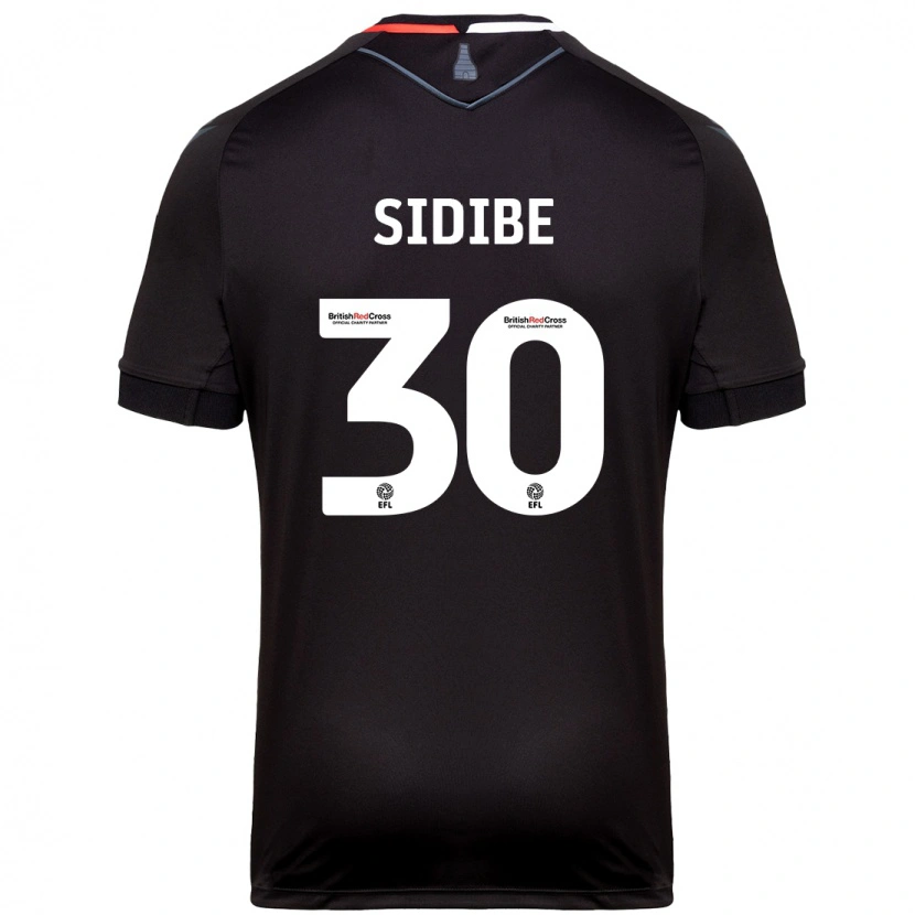 Danxen Donna Maglia Souleymane Sidibe #30 Nero Kit Gara Away 2024/25 Maglietta