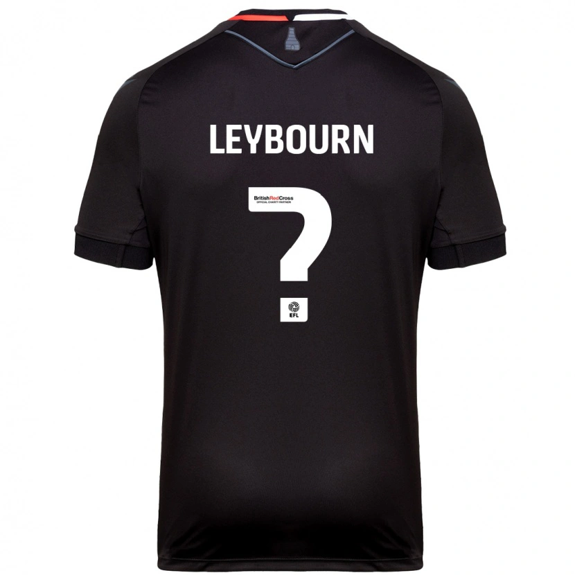 Danxen Donna Maglia Charlie Leybourn #0 Nero Kit Gara Away 2024/25 Maglietta