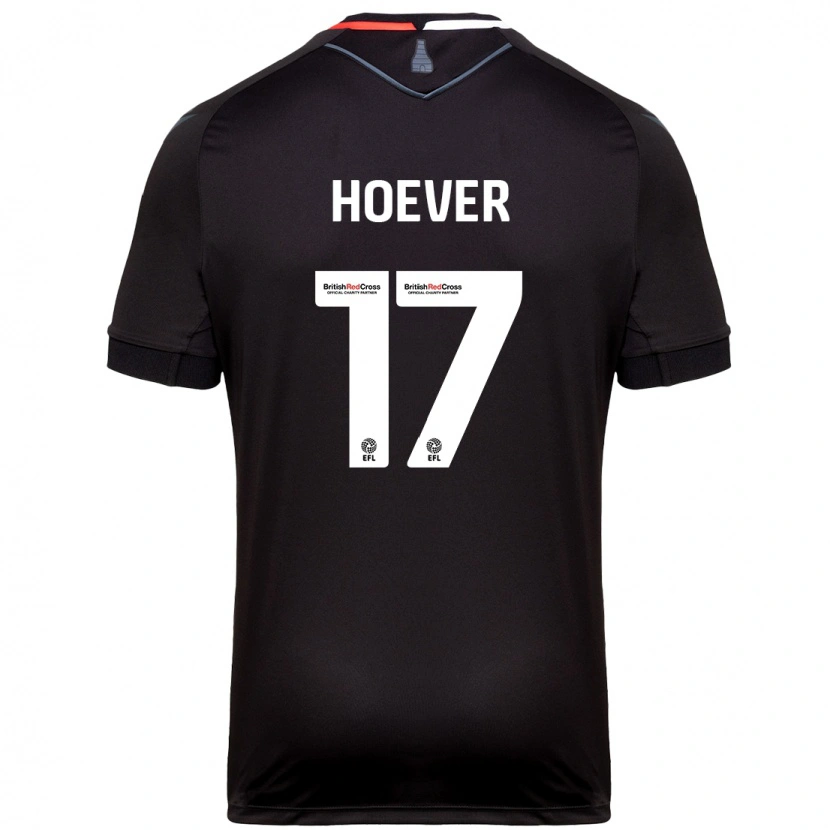 Danxen Donna Maglia Ki-Jana Hoever #17 Nero Kit Gara Away 2024/25 Maglietta