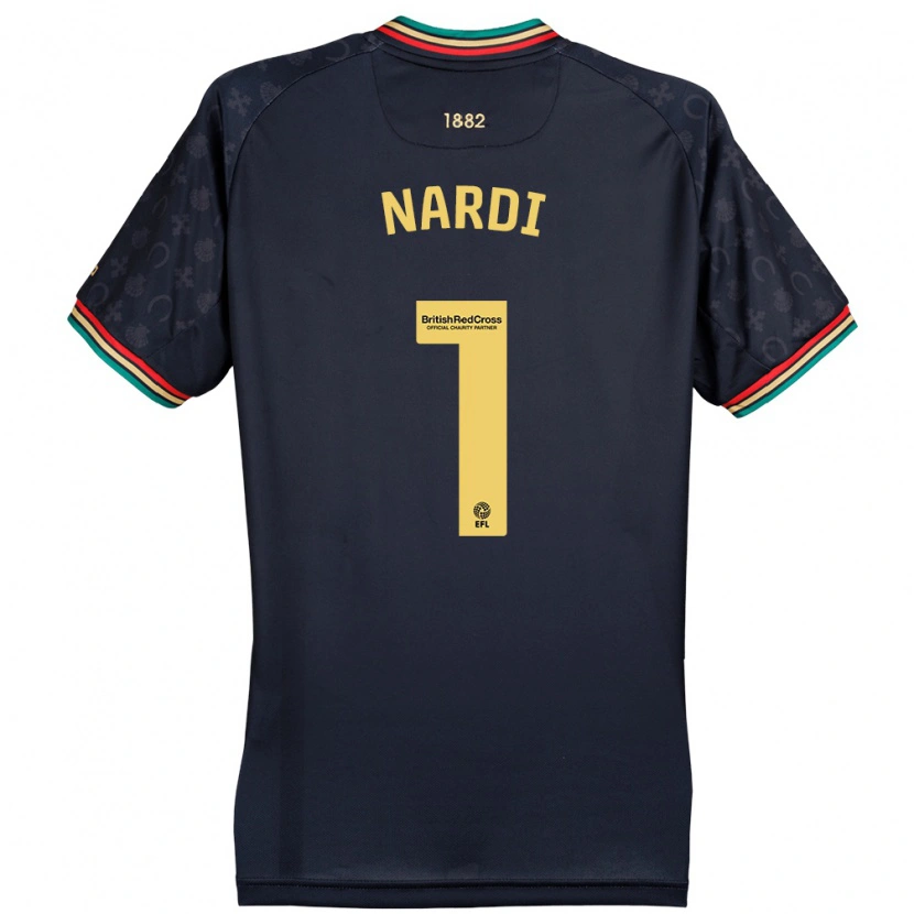 Danxen Donna Maglia Paul Nardi #1 Blu Navy Scuro Kit Gara Away 2024/25 Maglietta