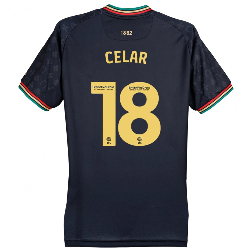 Danxen Donna Maglia Zan Celar #18 Blu Navy Scuro Kit Gara Away 2024/25 Maglietta