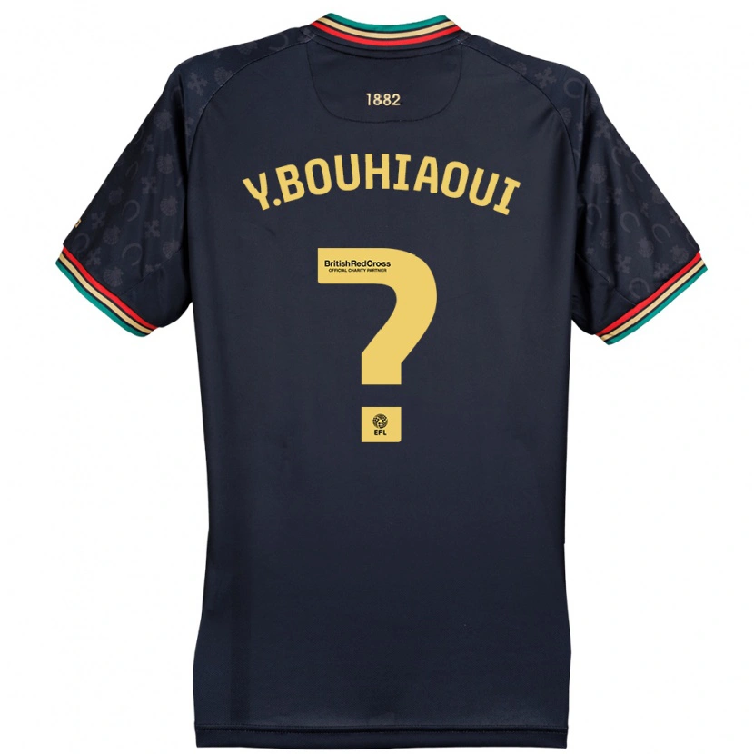Danxen Donna Maglia Youssef Bouhiaoui #0 Blu Navy Scuro Kit Gara Away 2024/25 Maglietta