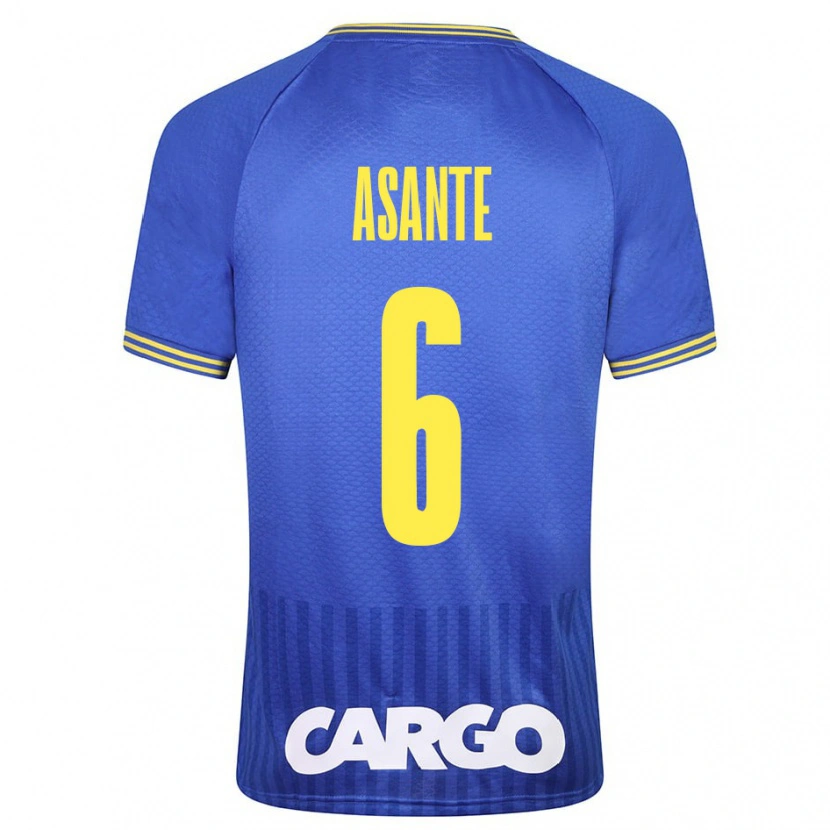 Danxen Donna Maglia Tyrese Asante #6 Bianco Kit Gara Away 2024/25 Maglietta