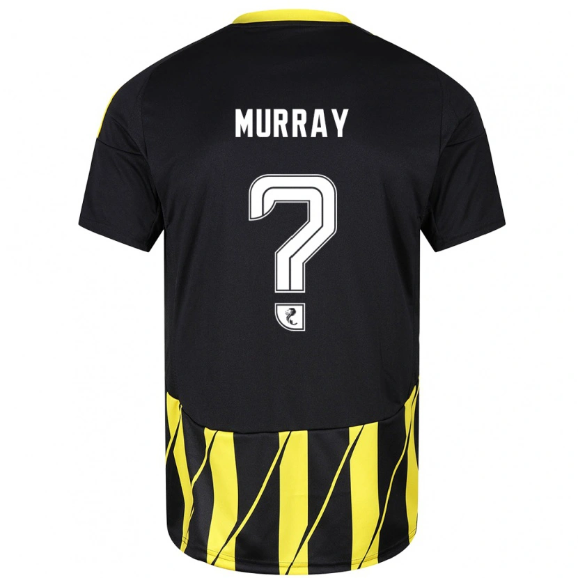 Danxen Donna Maglia Phoebe Murray #0 Nero Giallo Kit Gara Away 2024/25 Maglietta