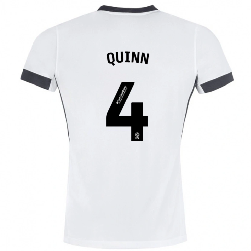 Danxen Donna Maglia Louise Quinn #4 Bianco Nero Kit Gara Away 2024/25 Maglietta