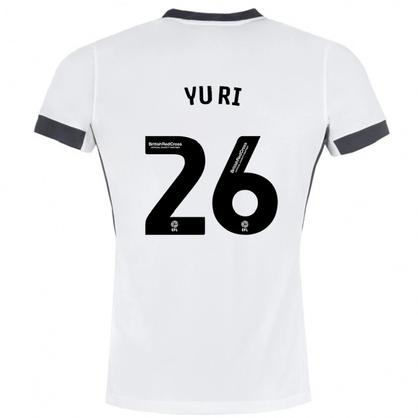 Danxen Donna Maglia Choe Yu-Ri #26 Bianco Nero Kit Gara Away 2024/25 Maglietta