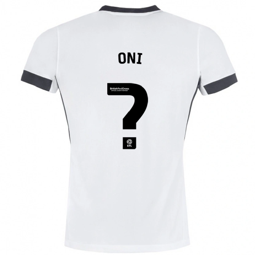 Danxen Donna Maglia Ifeoluwa Oni #0 Bianco Nero Kit Gara Away 2024/25 Maglietta