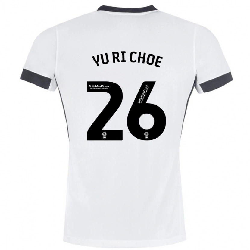 Danxen Donna Maglia Yu-Ri Choe #26 Bianco Nero Kit Gara Away 2024/25 Maglietta