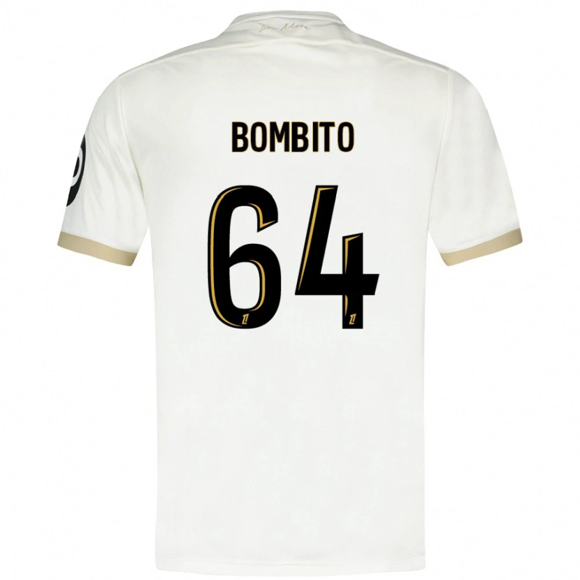 Danxen Donna Maglia Moïse Bombito #64 Bianco Oro Kit Gara Away 2024/25 Maglietta