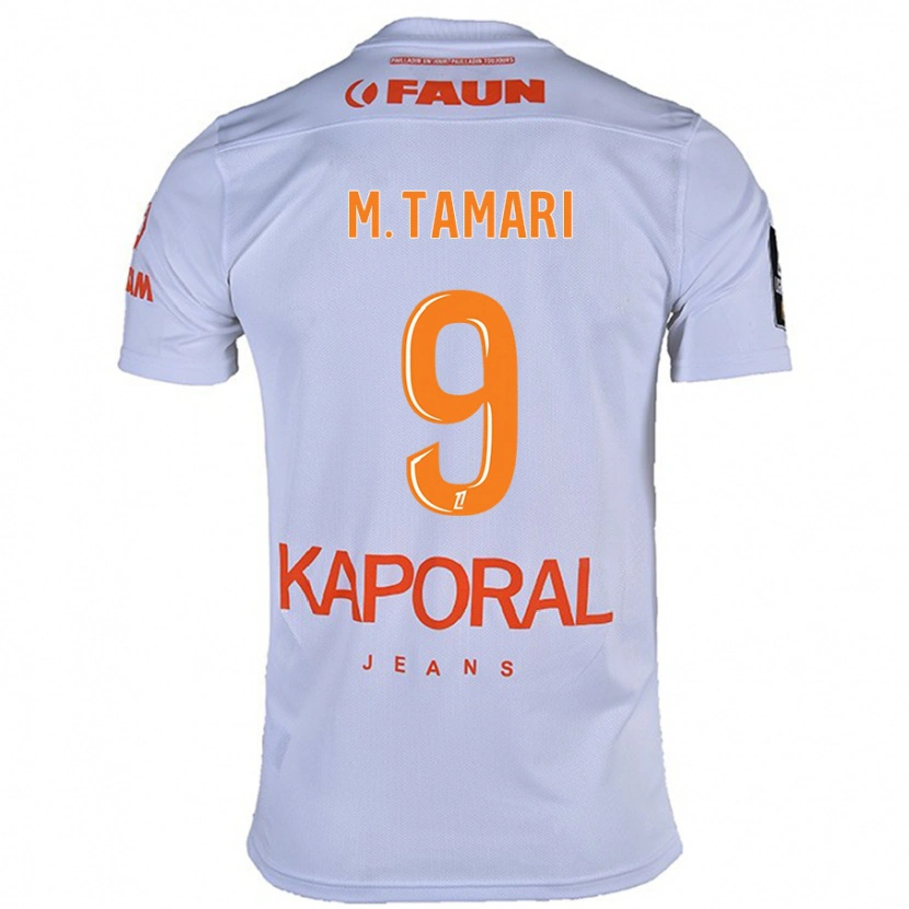 Danxen Donna Maglia Mousa Tamari #9 Bianco Kit Gara Away 2024/25 Maglietta
