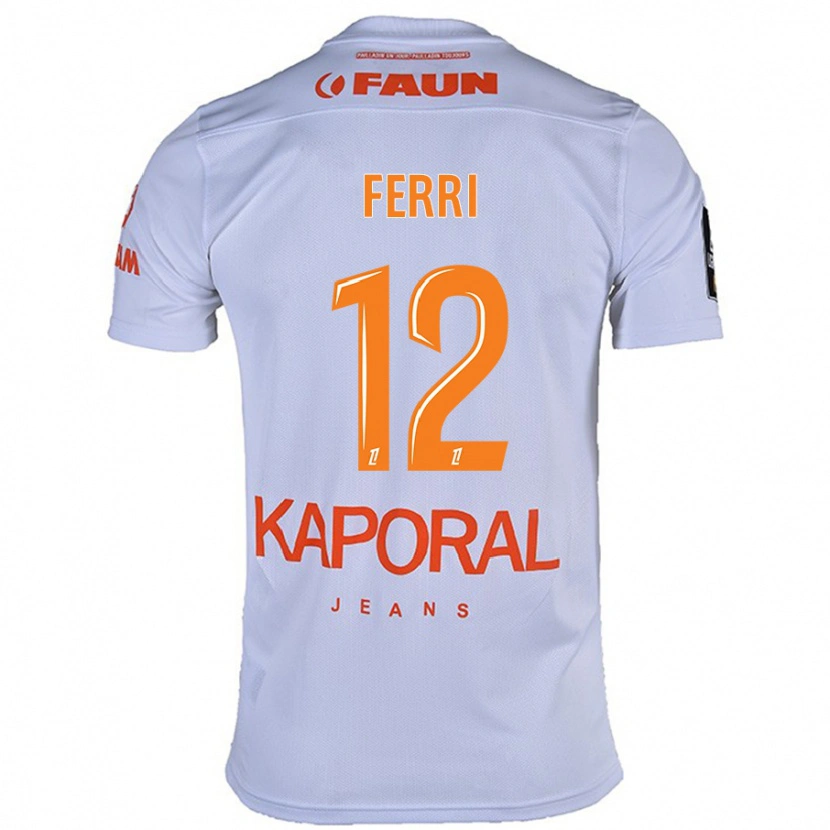 Danxen Donna Maglia Jordan Ferri #12 Bianco Kit Gara Away 2024/25 Maglietta