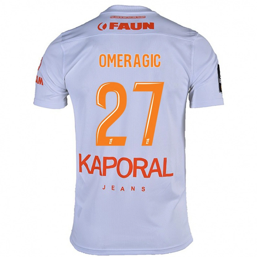 Danxen Donna Maglia Becir Omeragic #27 Bianco Kit Gara Away 2024/25 Maglietta
