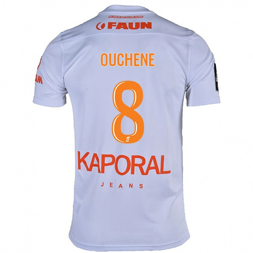 Danxen Donna Maglia Sonia Ouchène #8 Bianco Kit Gara Away 2024/25 Maglietta