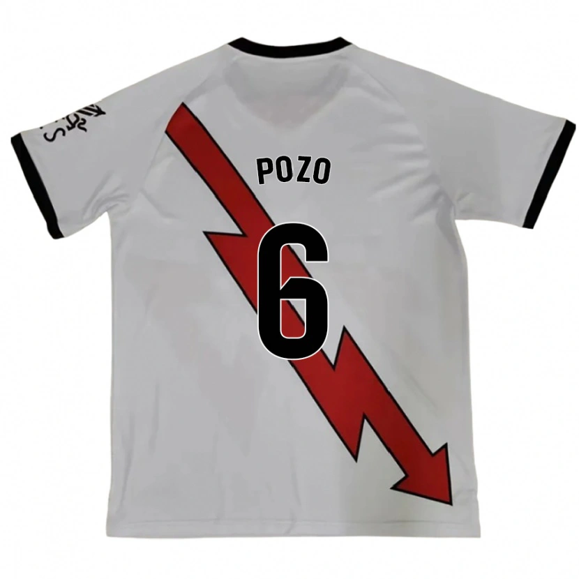 Danxen Donna Maglia José Pozo #6 Rosso Kit Gara Away 2024/25 Maglietta
