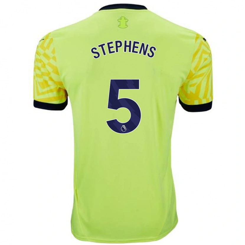 Danxen Donna Maglia Jack Stephens #5 Giallo Kit Gara Away 2024/25 Maglietta