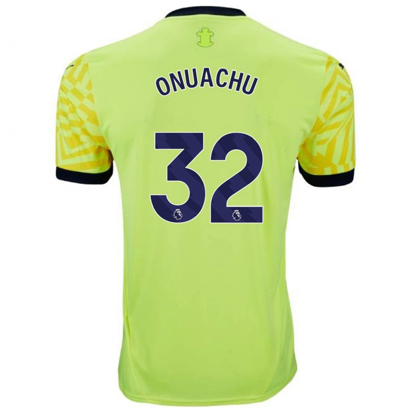Danxen Donna Maglia Paul Onuachu #32 Giallo Kit Gara Away 2024/25 Maglietta