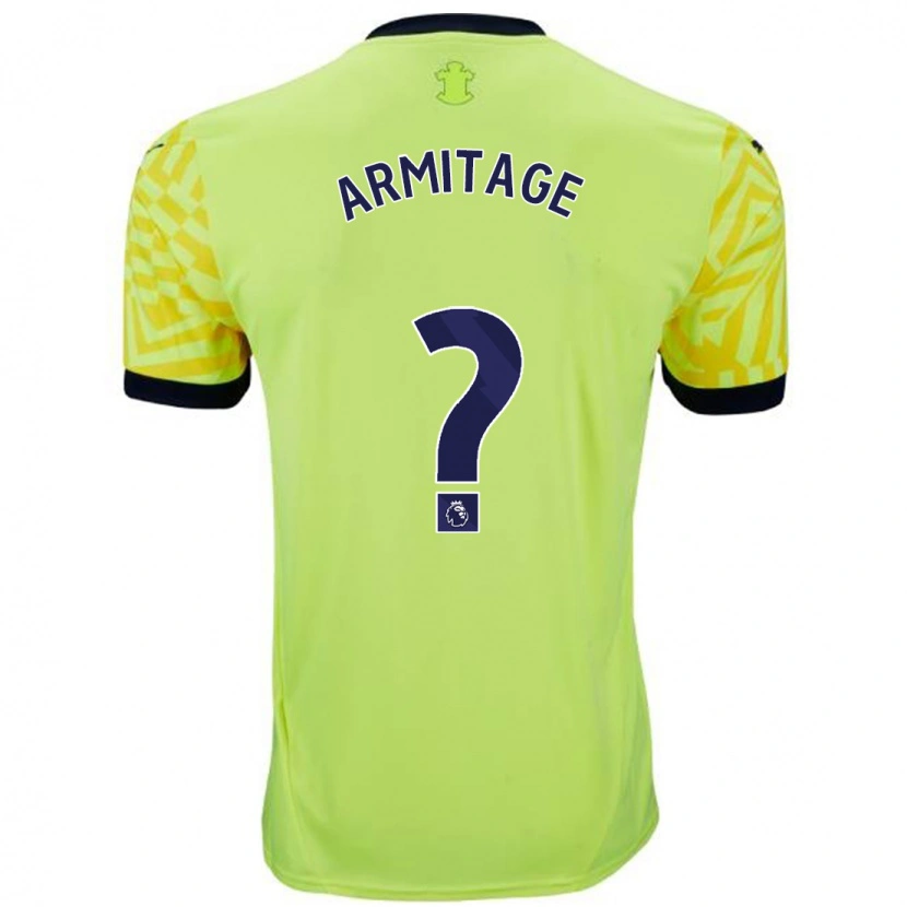 Danxen Donna Maglia Will Armitage #0 Giallo Kit Gara Away 2024/25 Maglietta