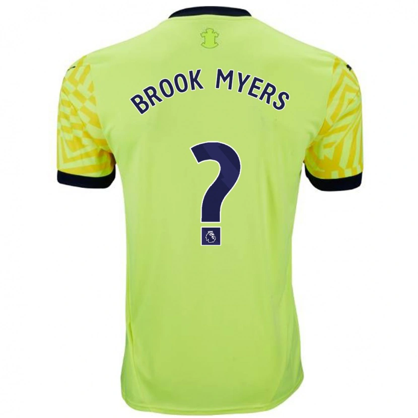 Danxen Donna Maglia Brook Myers #0 Giallo Kit Gara Away 2024/25 Maglietta