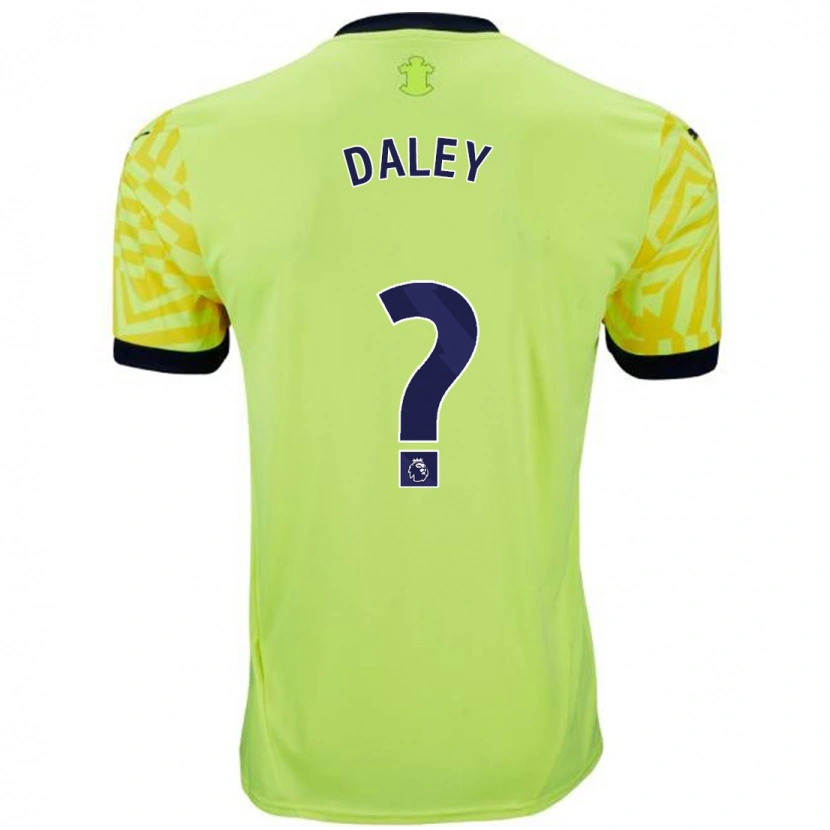 Danxen Donna Maglia Aston Daley #0 Giallo Kit Gara Away 2024/25 Maglietta