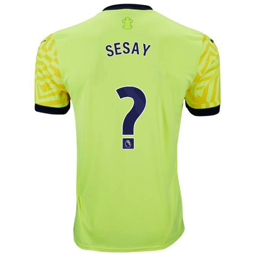 Danxen Donna Maglia Moses Sesay #0 Giallo Kit Gara Away 2024/25 Maglietta
