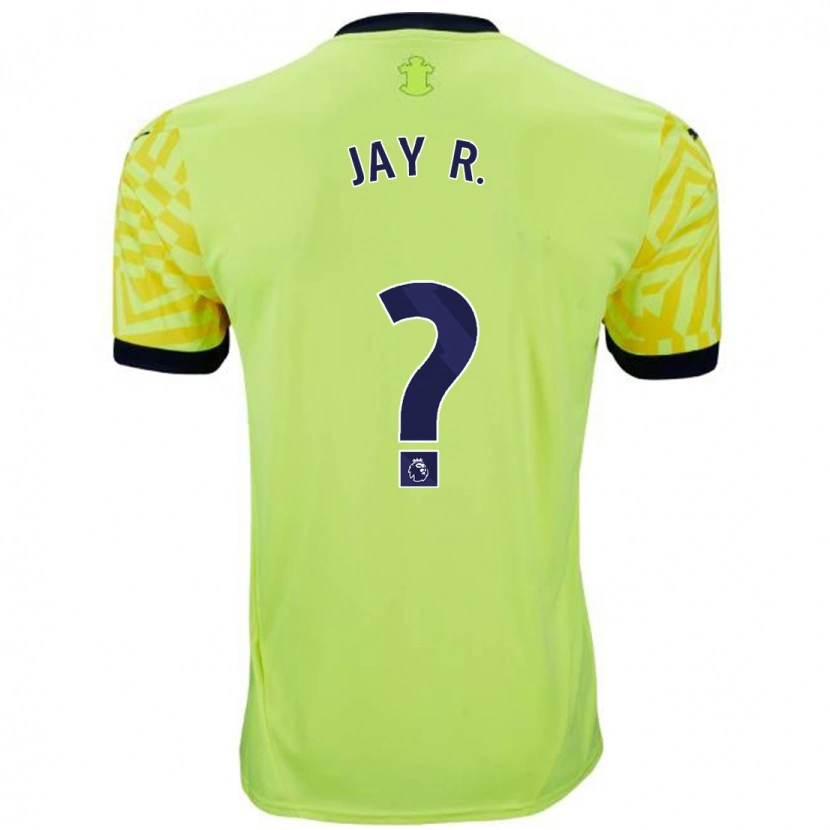Danxen Donna Maglia Jay Robinson #0 Giallo Kit Gara Away 2024/25 Maglietta
