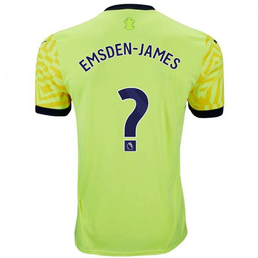 Danxen Donna Maglia Harley Emsden-James #0 Giallo Kit Gara Away 2024/25 Maglietta
