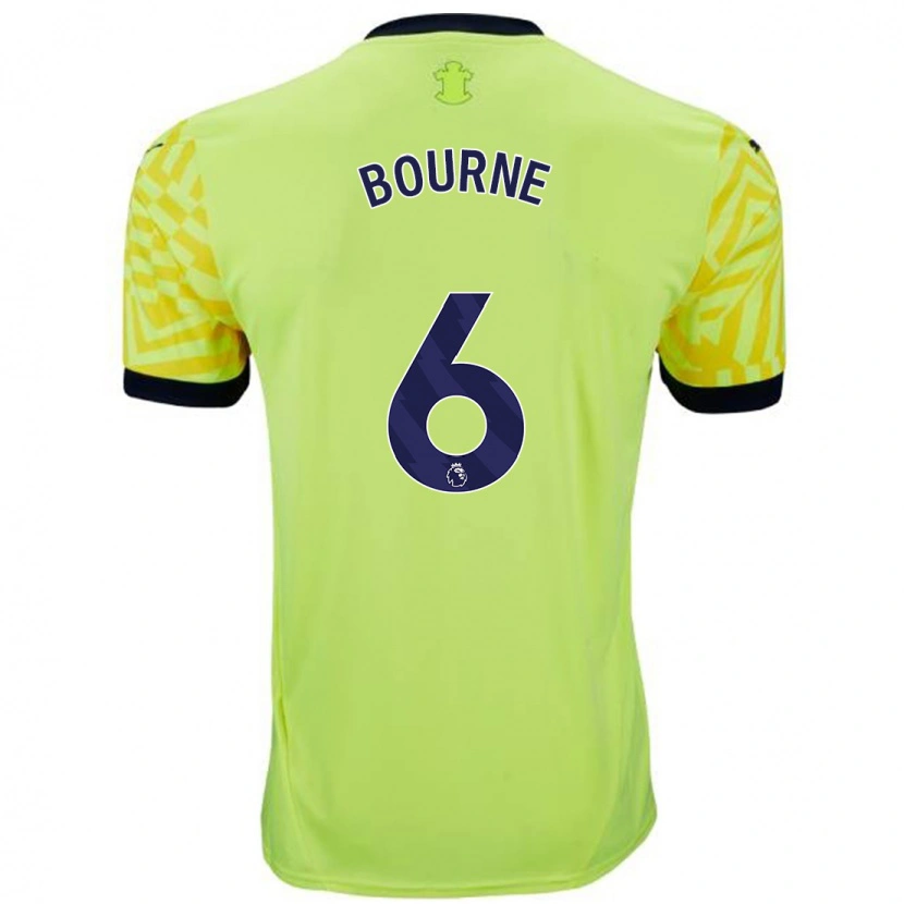 Danxen Donna Maglia Tara Bourne #6 Giallo Kit Gara Away 2024/25 Maglietta