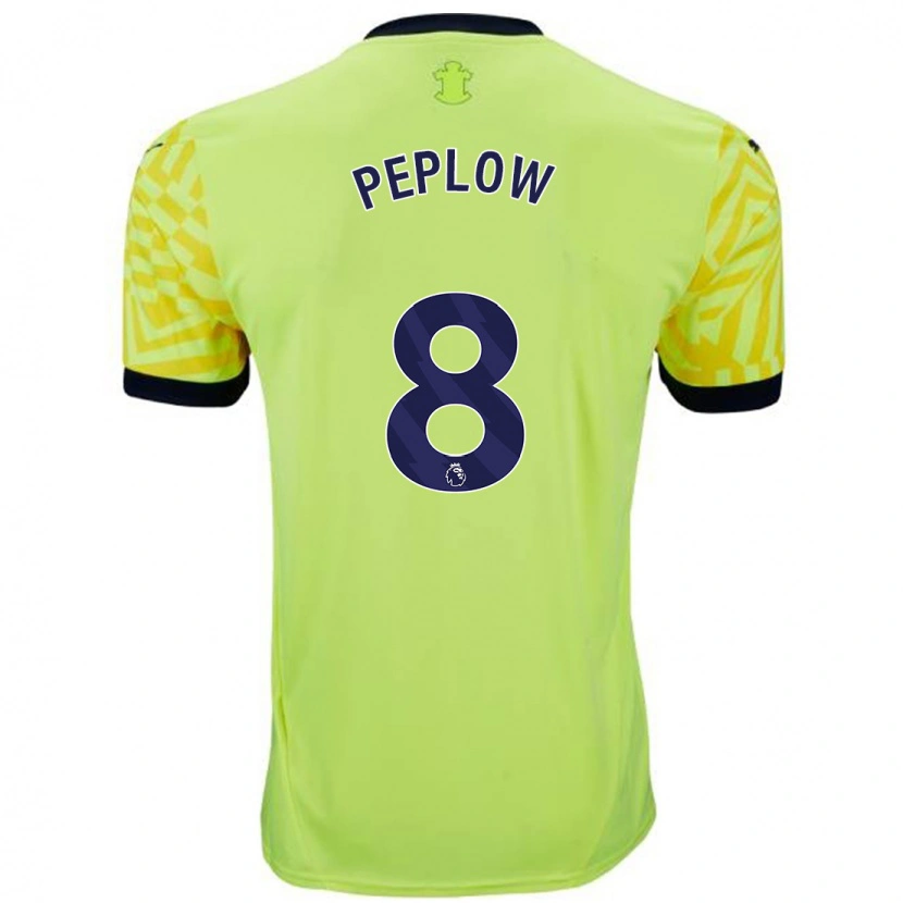 Danxen Donna Maglia Chloe Peplow #8 Giallo Kit Gara Away 2024/25 Maglietta