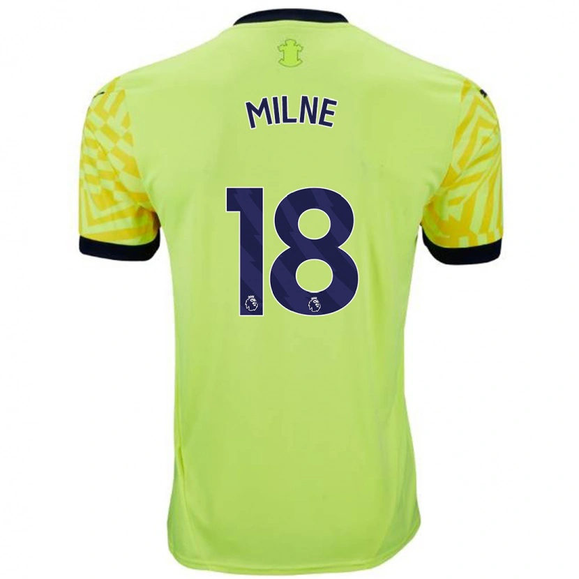 Danxen Donna Maglia Izzy Milne #18 Giallo Kit Gara Away 2024/25 Maglietta